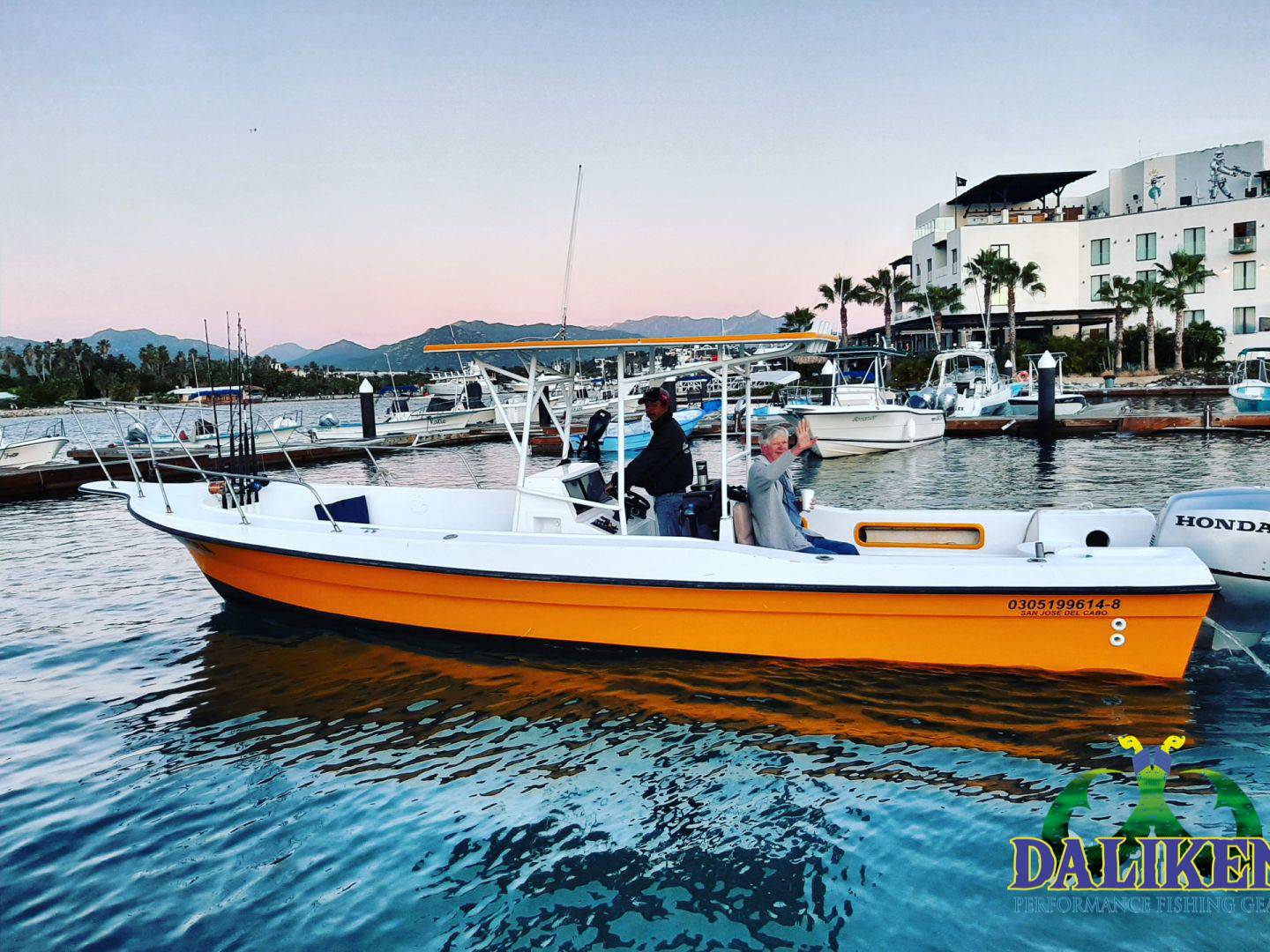 Daliken Gaviota 26ft panga fishing charter San Jose del Cabo