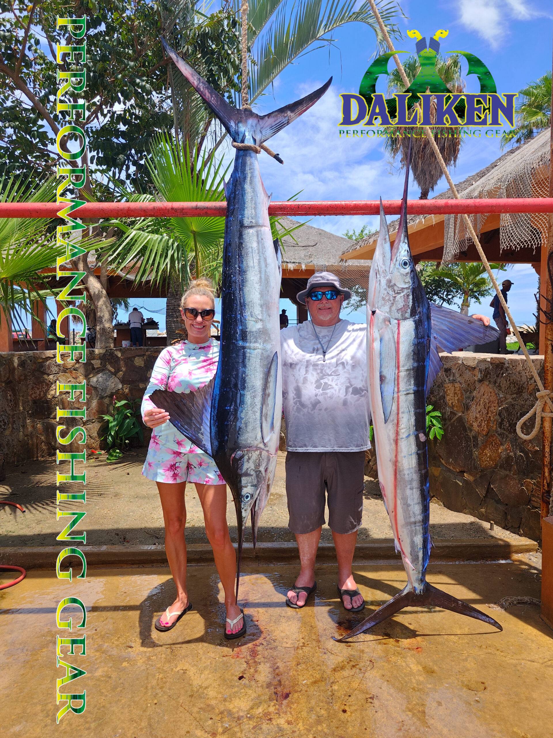 Striped marlin jumping off the coast of San José del Cabo with Daliken Sportfishing