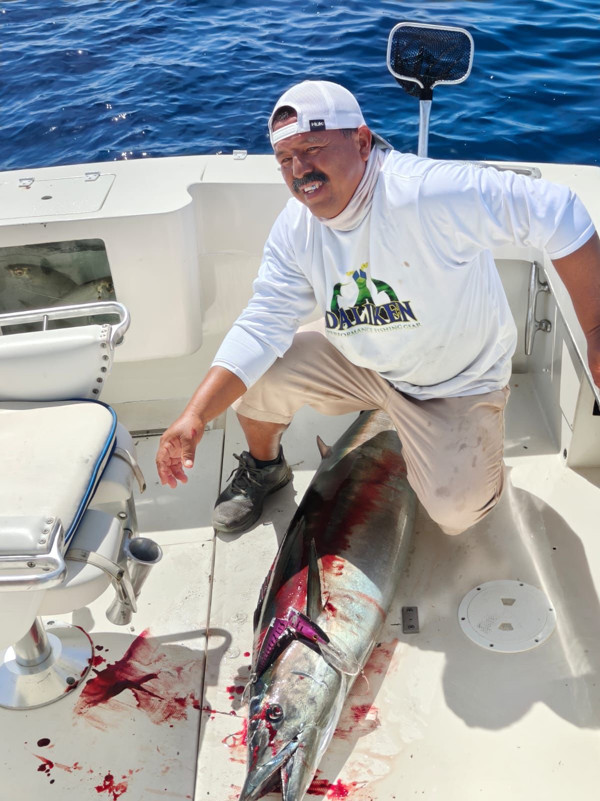 Super Panga 26ft departing to work nearshore wahoo edges