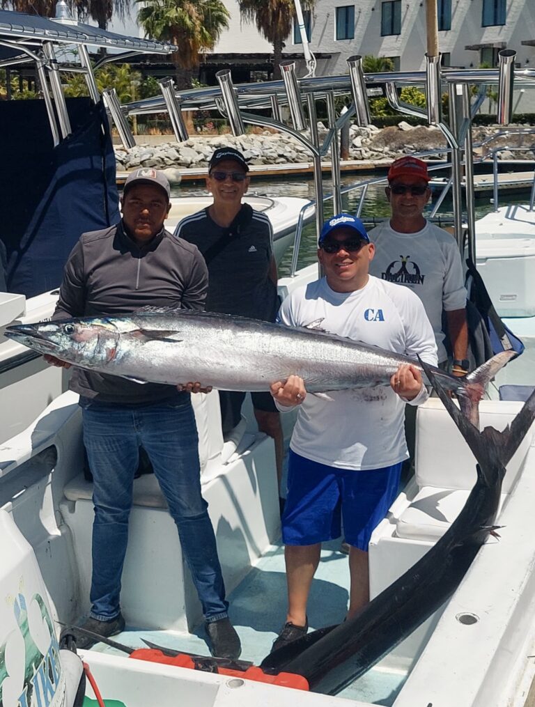 Wahoo fishing in panga