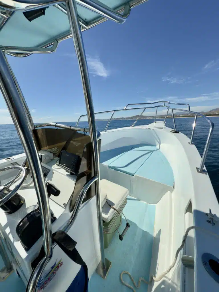 26ft Super Panga ready for charter at Puerto Los Cabos Marina