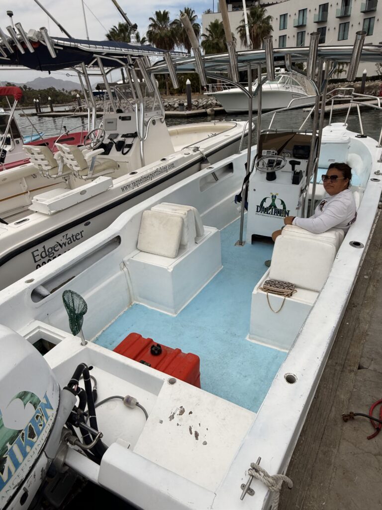 Super panga near San José del Cabo coastline (Puerto Los Cabos area)