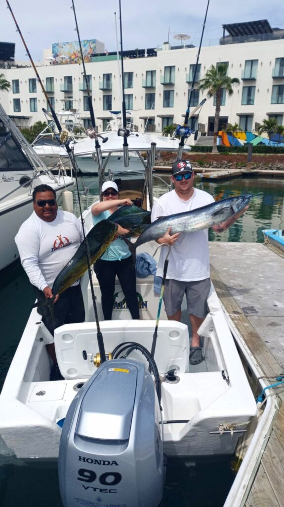 Panga at San José del Cabo marina ready for sunrise departure