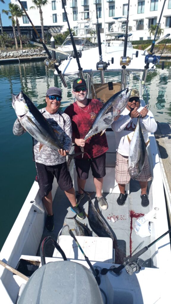 Angler holding dorado in San José del Cabo