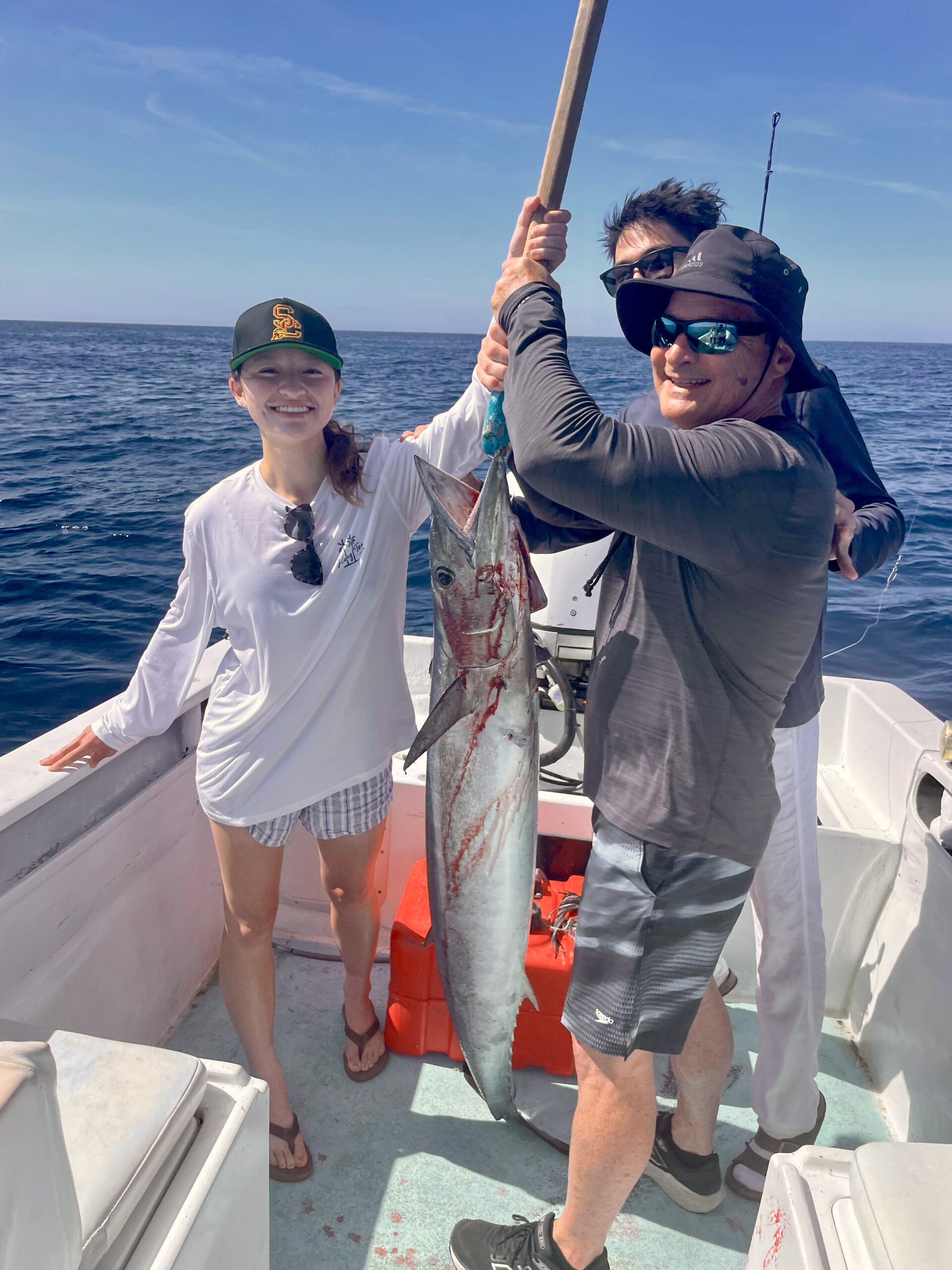 Close-up of wahoo teeth emphasizing the need for wire leaders