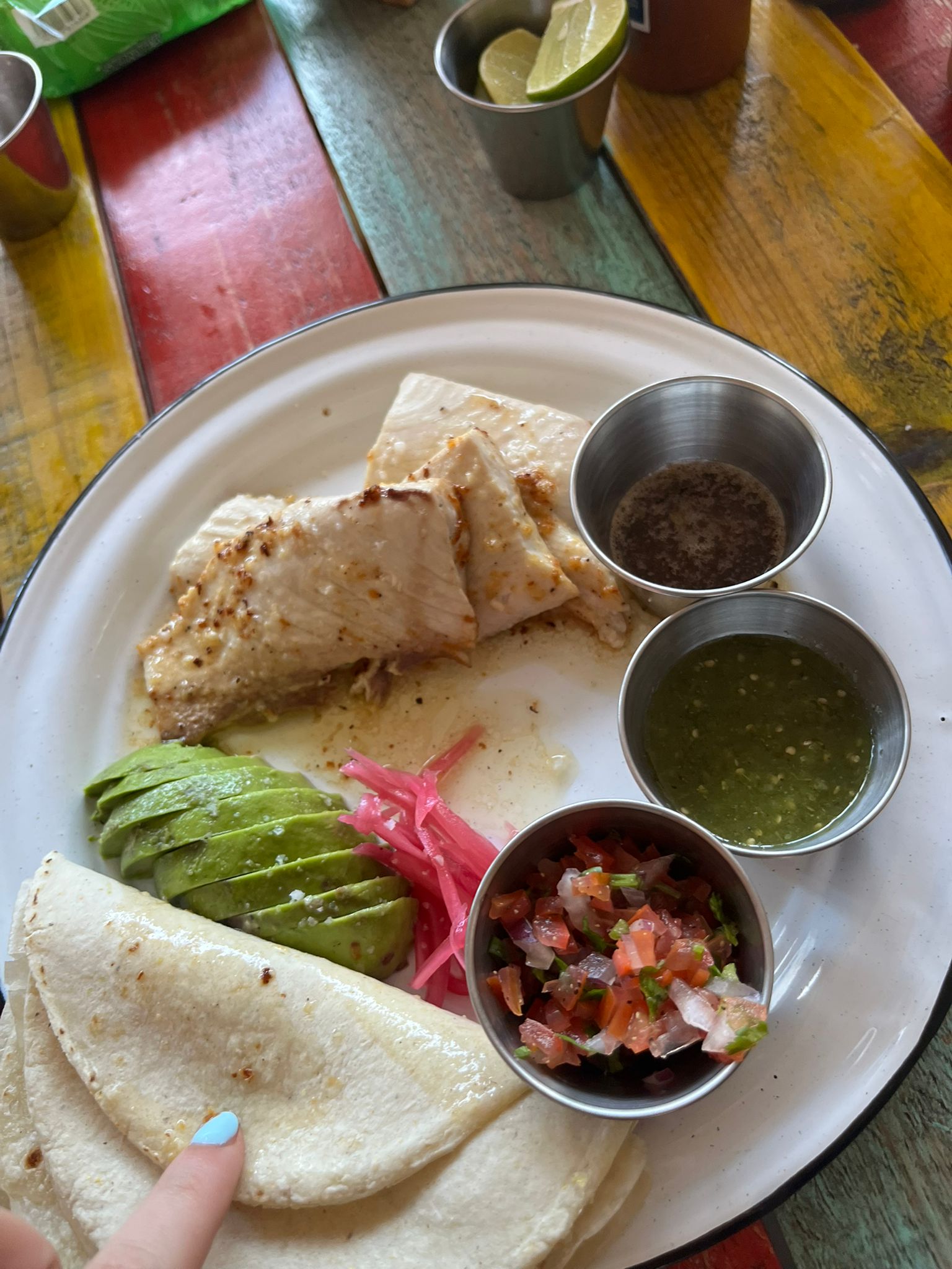 Grilled red snapper quesadillas style in San José del Cabo