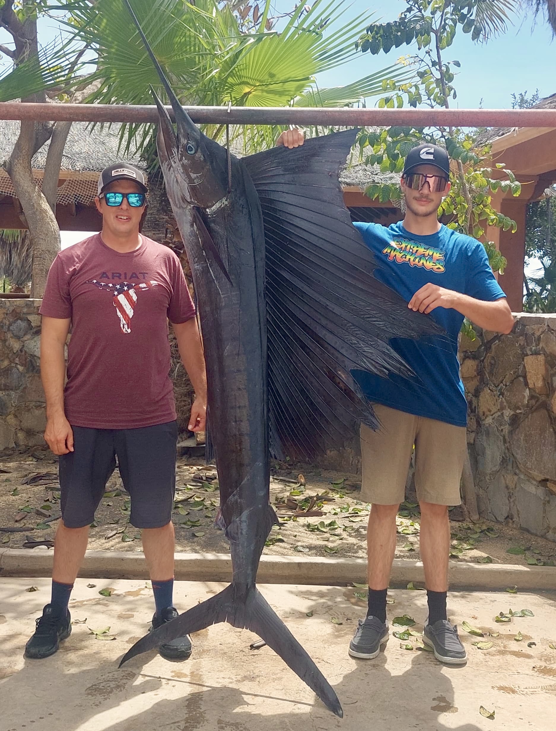 Clients with landed Sailfish in San José del Cabo