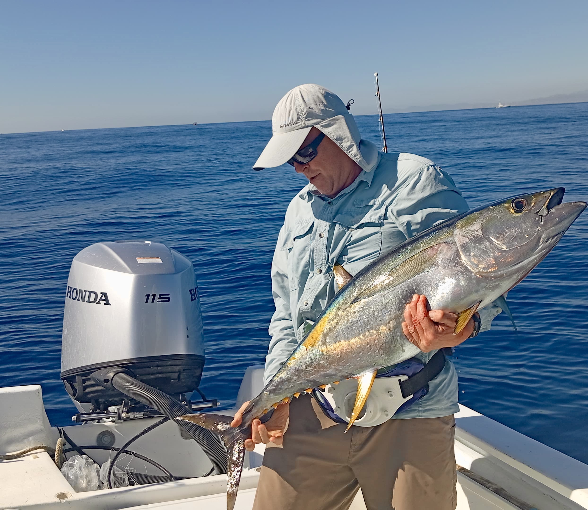 Yellowfin tuna taken aboard a panga with Daliken Sportfishing