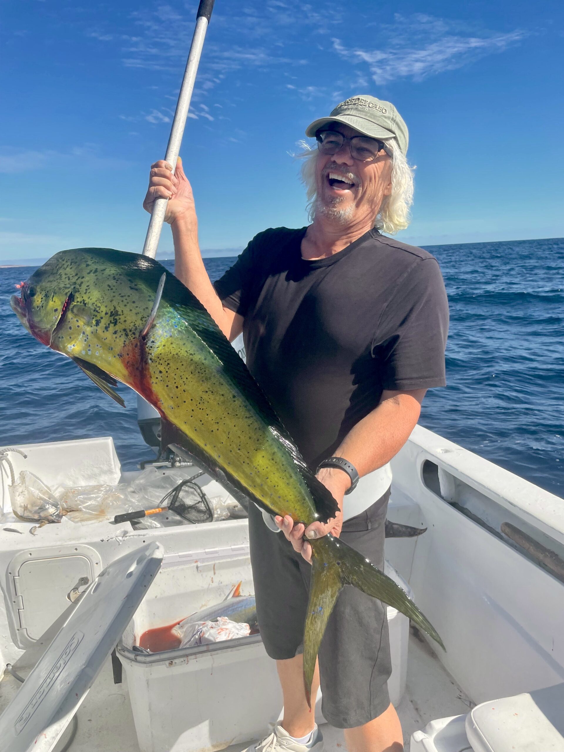 Fresh dorado (mahi mahi) caught near Iman on a Daliken Sportfishing trip in San José del Cabo