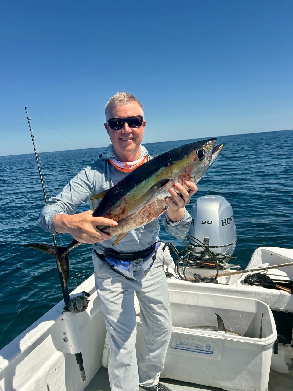 San José del Cabo fishing charter client photo with fresh catch
