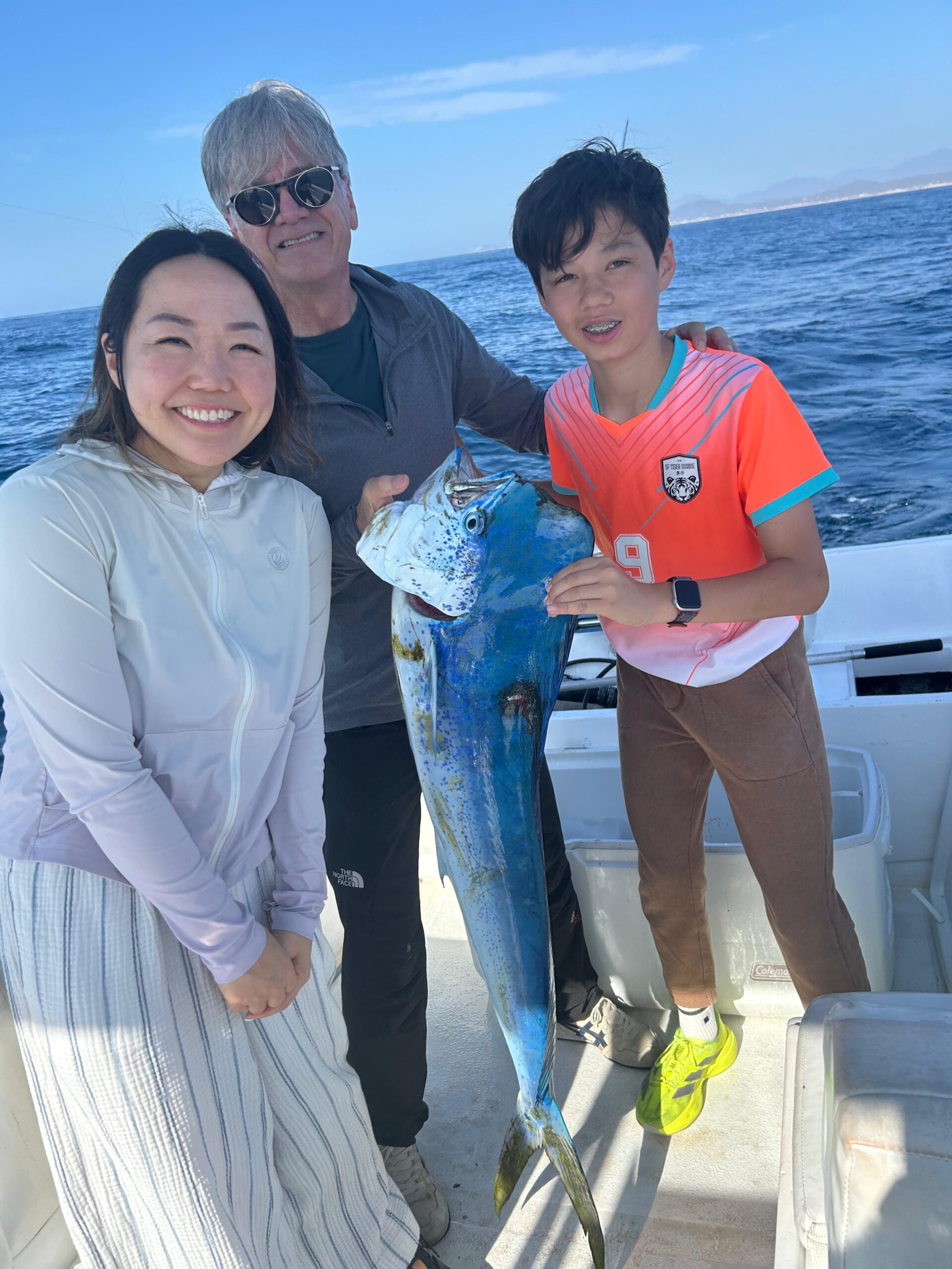 San Jose del Cabo sportfishing clients with tuna and dorado after a productive private boat trip