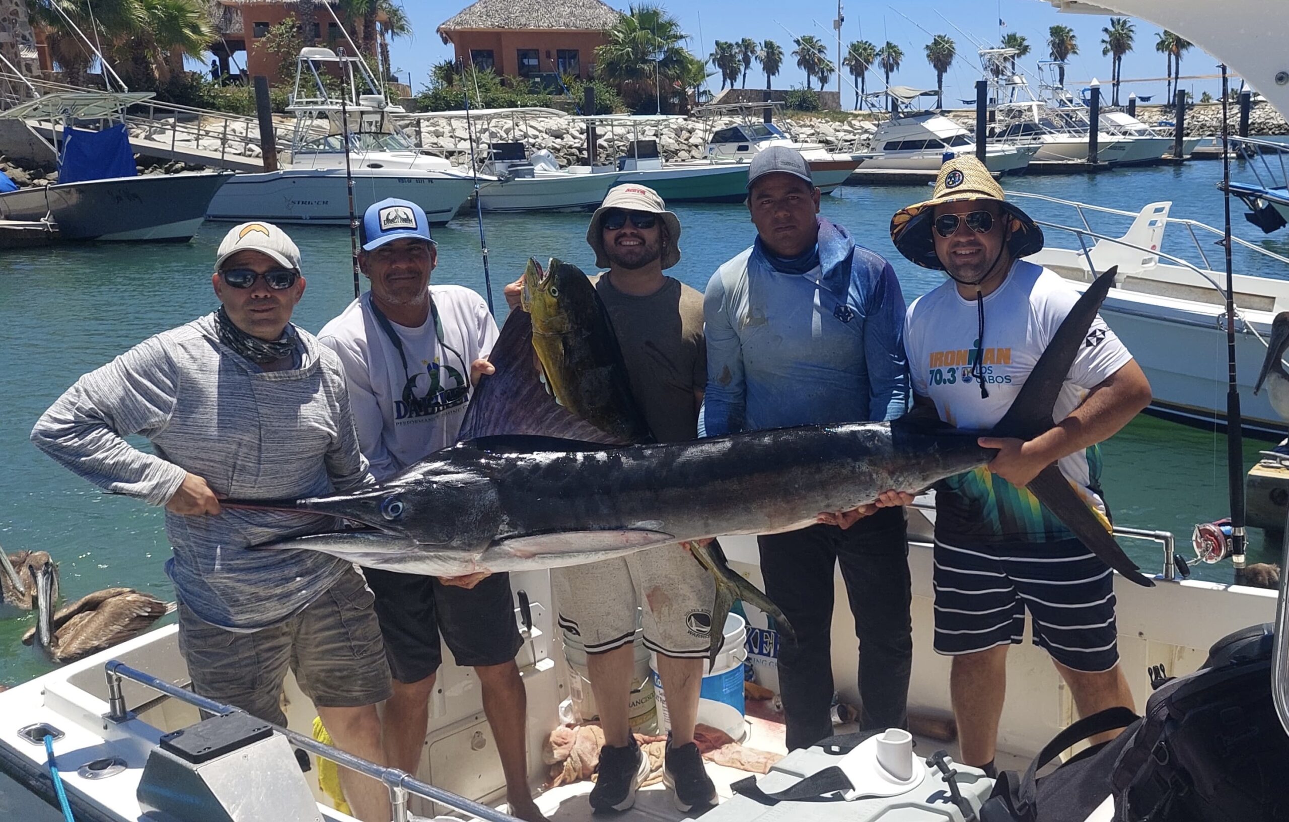 Happy Daliken Sportfishing client holding a yellowfin tuna caught in San José del Cabo on April 26, 2026