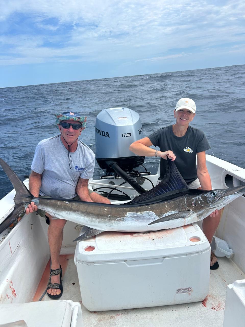 Striped Marlin caught aboard Daliken Sportfishing private charter San Jose del Cabo east wind season May 2026