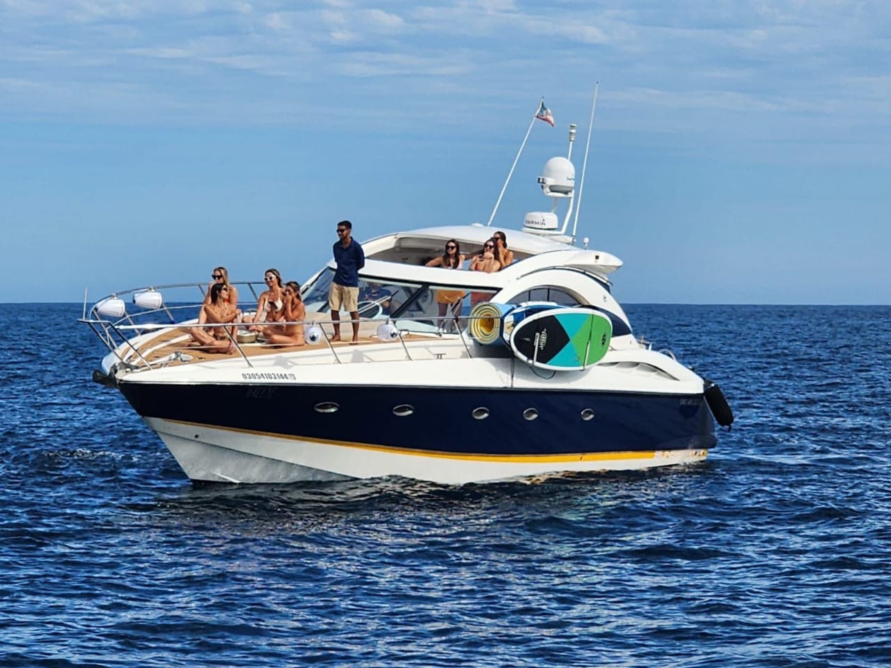 Luxury 50ft yacht top tier bachelor party Cabo