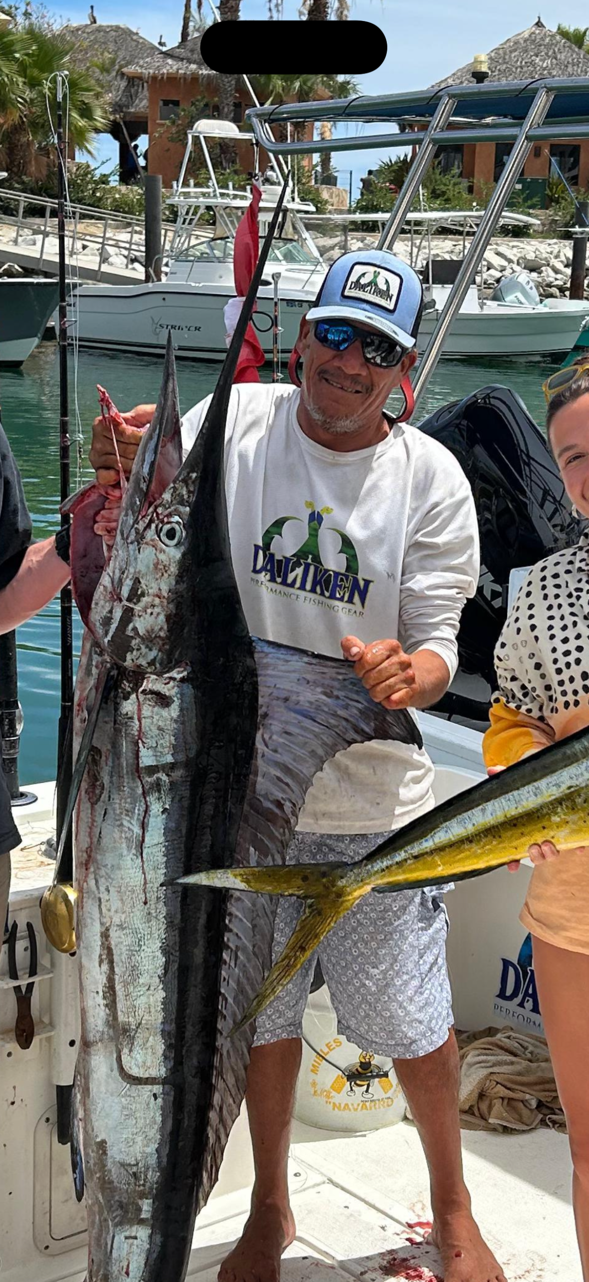 Daliken Sportfishing private panga fishing charter clients with catch San Jose del Cabo May 2026 report