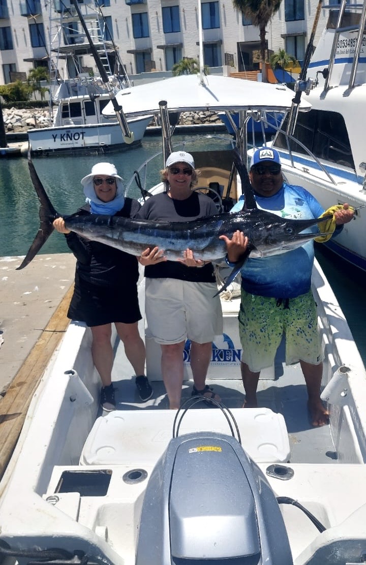 Daliken Sportfishing client with offshore catch in San José del Cabo, May 2026 fishing report