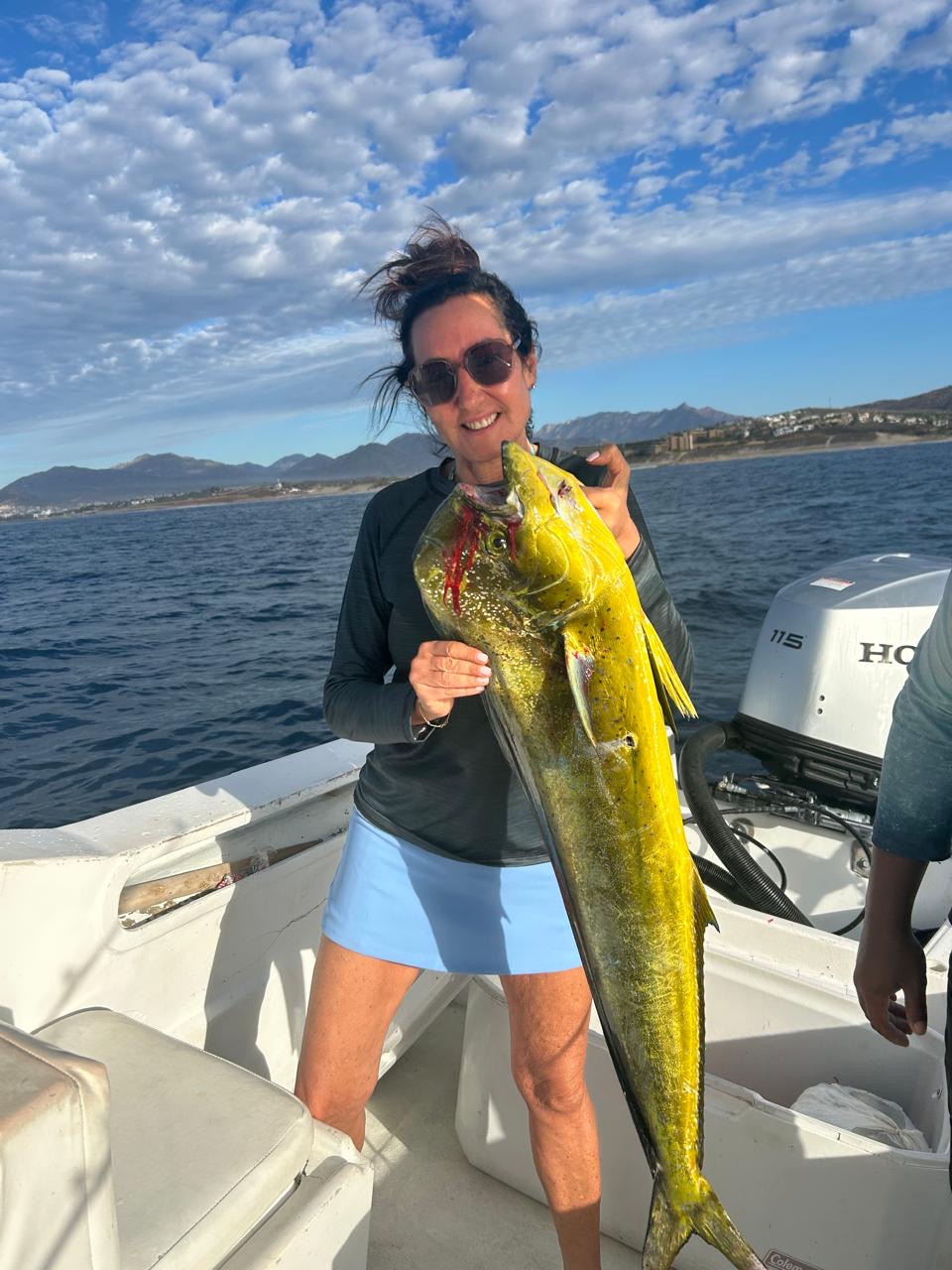 Anglers offshore on a full-day Daliken Sportfishing charter, San José del Cabo May 2026