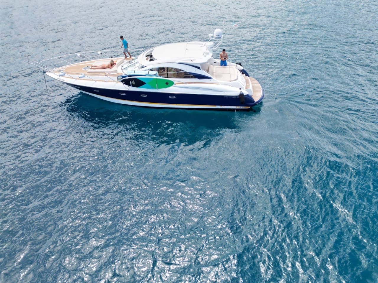 Luxury 50ft deck for bachelor celebrations Los Cabos