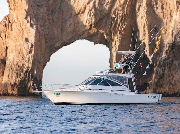 Cabo 35ft air conditioned fishing charter Cabo San Lucas Daliken Sportfishing
