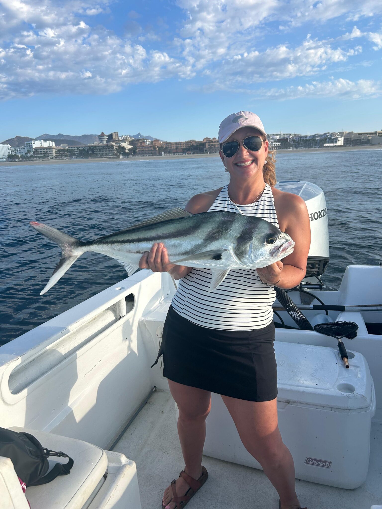 Jack crevalle inshore Los Cabos June 24 2026 Daliken Sportfishing San Jose del Cabo shoreline