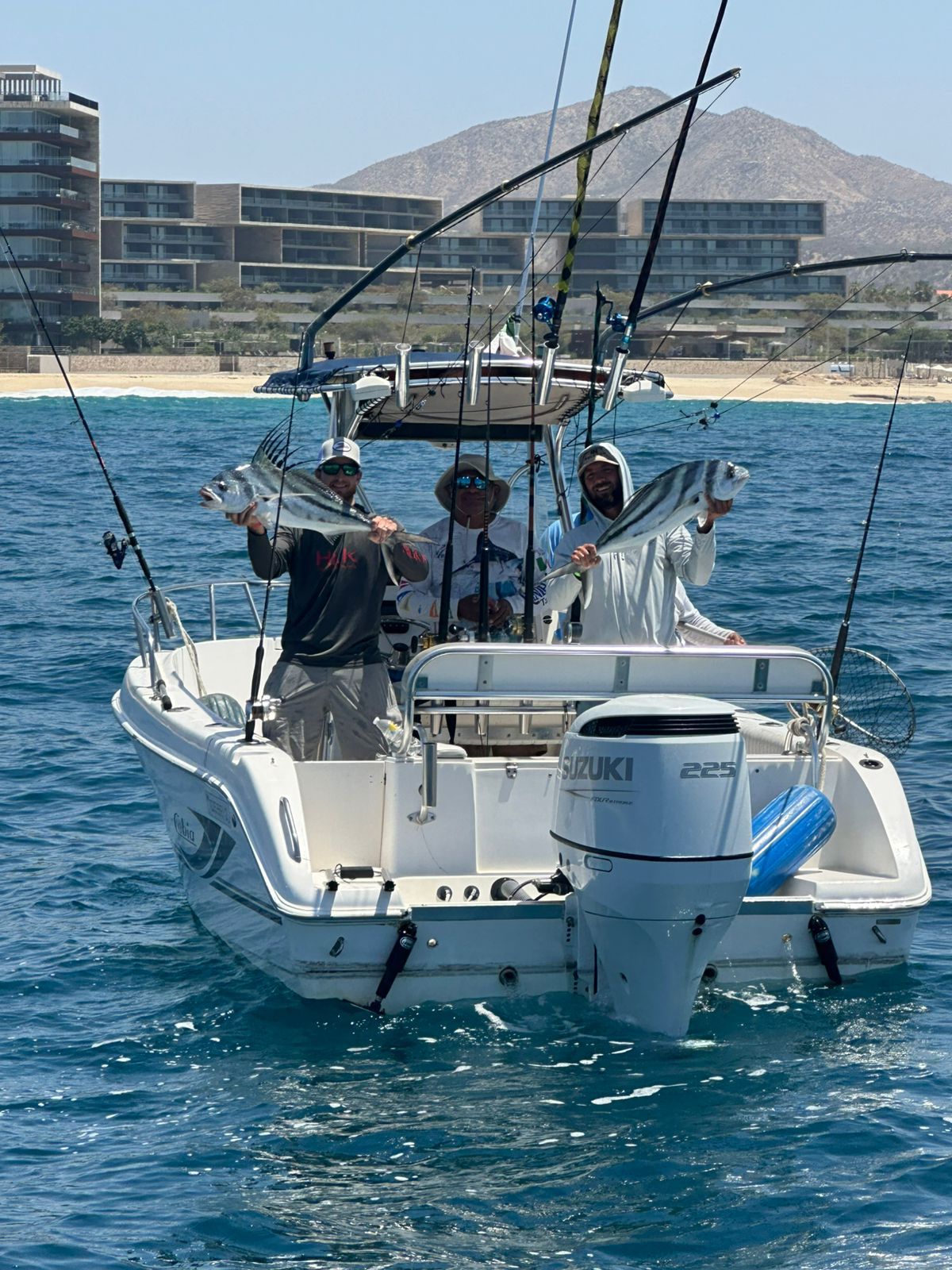 26ft center console boat deck Cabo San Lucas private charter Daliken