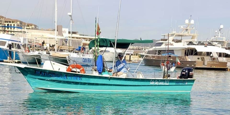 26ft super panga Cabo tuna fishing with Captain Oscar, Daliken Sportfishing