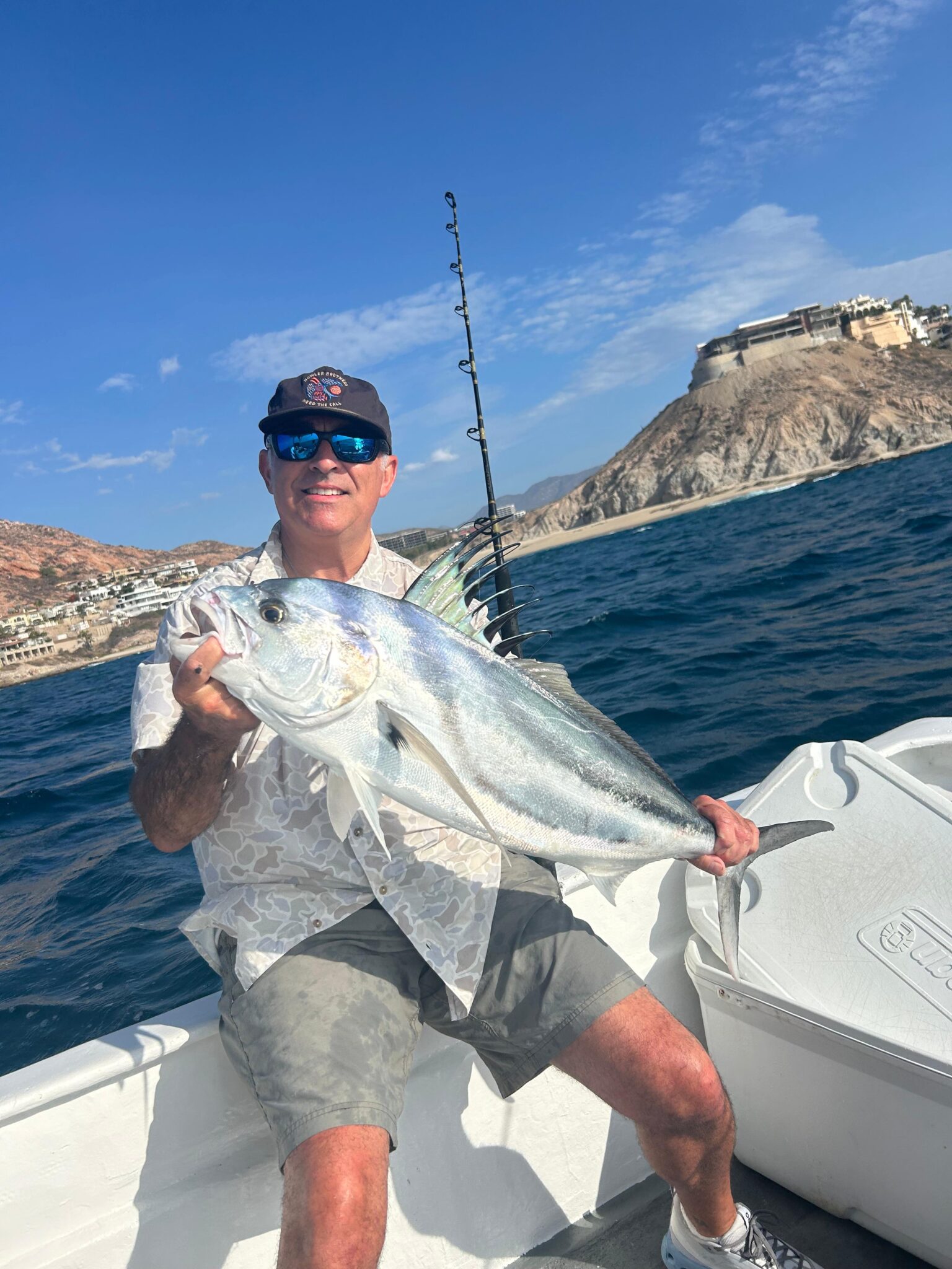 Roosterfish caught on a 23ft Super Panga charter in San Jose del Cabo