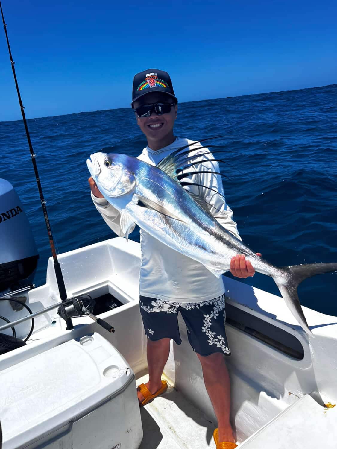 Roosterfish gallo inshore Los Cabos July 18 2026 Daliken Sportfishing shoreline light tackle