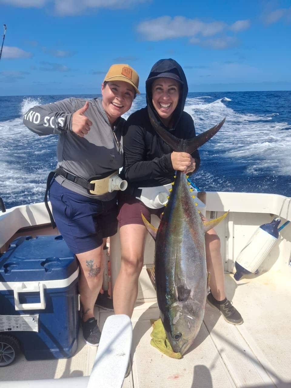 Yellowfin tuna offshore porpoise Los Cabos July 6 2026 Daliken Sportfishing Puerto Los Cabos Marina