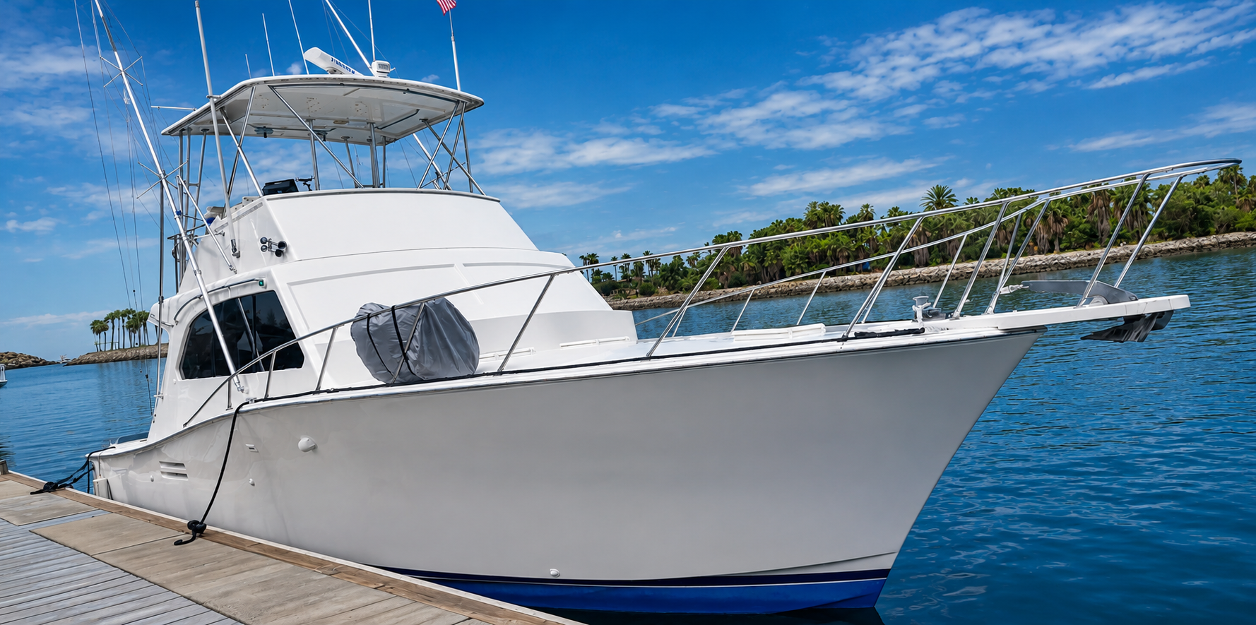 Daliken Kahuna Flybridge 47ft luxury yacht