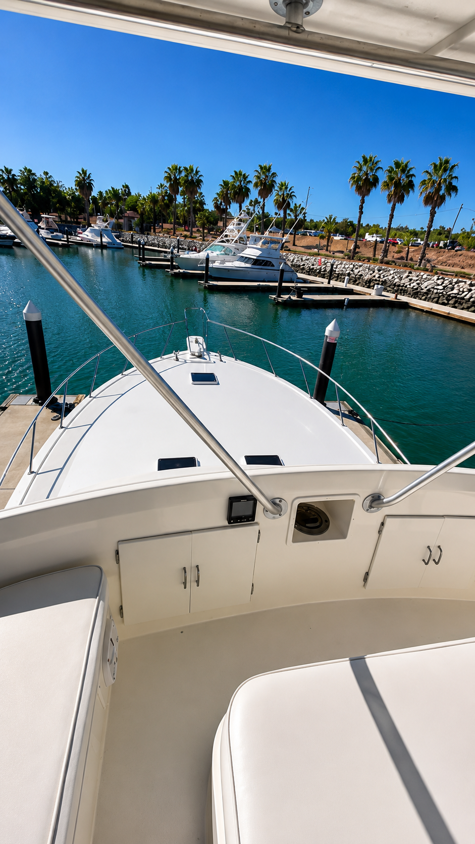 Kahuna Flybridge 47ft private fishing charter Los Cabos